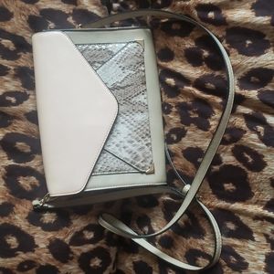 Nude Python Print Aldo Crossbody Bag